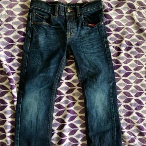 Boy Dark Denim Fitted Jeans